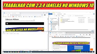 Como Trabalhar Com 23 e 4 Janelas Abertas No Windows 10 20h2 [upl. by Ynahteb]