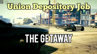 GTA 5  The Union Depository Job  Car Chase  Rockstar Editor [upl. by Vladi]