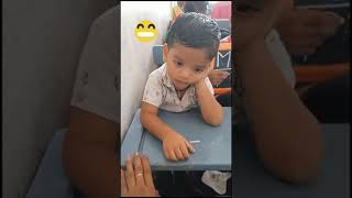 Ma buddodu chudandi school lo ela nidra pothunnado CuteKidSleeping KidsInClassroom ytshorts [upl. by Onairam]