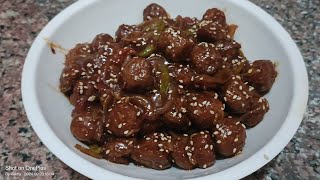 Soya Manchurian Manchurian Recipe Chilli Soya Manchurian [upl. by Adohr]