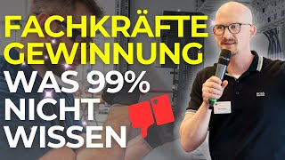 Fachkräftegewinnung Was 99 der Betriebe nicht wissen elektroconzept fachkräftemangel [upl. by Eimmat268]