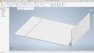 07 Autodesk Inventor 2020 Sheet Metal  Fold Tool [upl. by Ymorej]