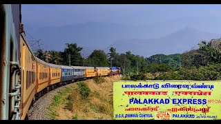 Chennai to Palakkad via Palani  Scenic Train Journey on Dindigul  Pollachi Route on Palakkad SF [upl. by Paryavi]