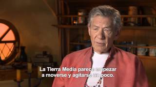 El Hobbit La Desolación de Smaug  Entrevista Ian Mckellen Gandalf [upl. by Korns]