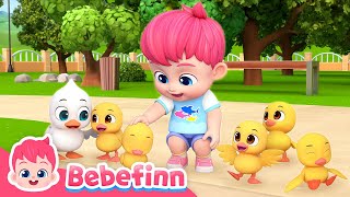 Five Little Ducks 🦆ㅣEP136ㅣSong for KidsㅣBebefinn Nursery Rhymes [upl. by Trudnak]