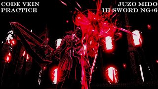 Code Vein  Juzo Mido  NG6 1H Sword 0 Build Practice [upl. by Naghem450]