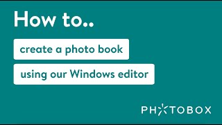 How to create a photo book using Photoboxs Windows desktop editor [upl. by Arria]