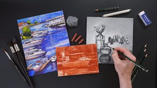 3 Ways to Draw on Wood Panels [upl. by Atteyek]