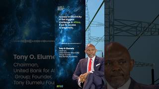 Tony O Elumelu highlights how access to essentials like electricity [upl. by Marga]