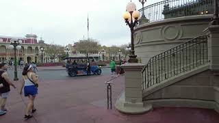 DISNEY MAGIC KINGDOM  Early morning from Entry to a view of Main Street [upl. by Olaf713]