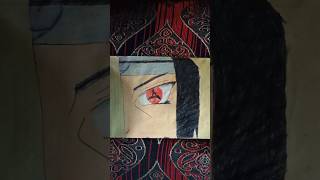 How to draw Itachi half face Sharingan  Step by Step  Naruto youtube naruto [upl. by Suzzy]