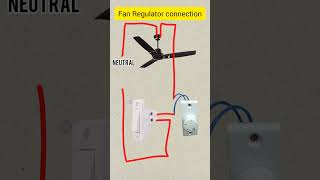 Fan Regulator Connection shorts [upl. by Leinto]