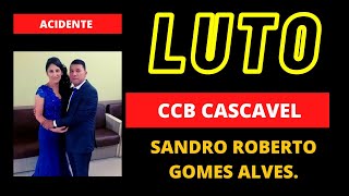 NOTA DE FALECIMENTO CCB IRMÃO SANDRO ROBERTO GOMES ALVES [upl. by Teerprah]