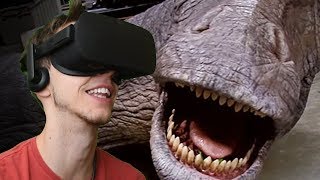 CLOSE ENCOUNTER WITH APATOSAURUS  Jurassic World Apatosaurus  Oculus VR [upl. by Kirit959]