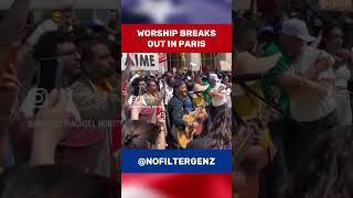 Worship Breaks Out in Paris amidst Olympic Mockery [upl. by Aicilihp935]