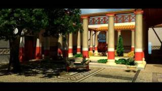 Virtual Roman House Domitia Restitution 3D [upl. by Flannery286]