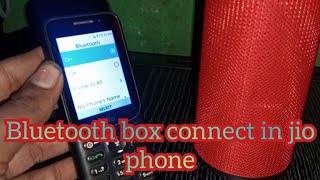 bluetooth box connect in jio phone 2024 bluetoothbox [upl. by Glennon]