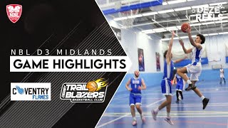 Coventry Flames 🆚 Derby Trail Blazers II  NBL D3 Midlands  Game Highlights [upl. by Ttirrem]