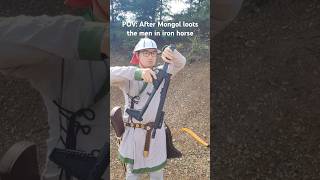 Mongol unlocks new tech tree gunlifestyle cosplay historicalcostuming airsoftgun satire [upl. by Palma]