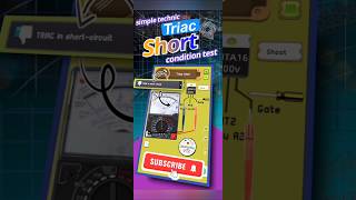 triac short condition test with analog multimetershorts multimeter trending electronic foryou [upl. by Ramirol]