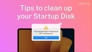 Disk cleanup on Mac Tips to prevent Startup Disk Full error [upl. by Kenji568]