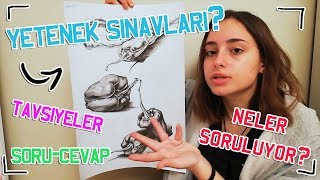 Güzel Sanatlar Yetenek Sınavları Çizimlerim SoruCevap [upl. by Pittel180]