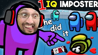 AMONG US but with a 1 IQ Imposter ME FGTeeV Mad Sus 10x Multiplayer [upl. by Lizzy]