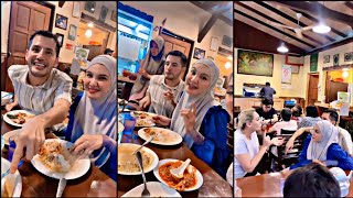 Zarina Anjoulie  Aliff Syukri amp Isteri Singgah Makan Di Restoran Mak Anju [upl. by Annel]