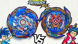 Helios Volcano VS Brave Valkyrie  Hikaru VS Valt  Beyblade burst surge sparking [upl. by Aenahs]