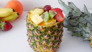 🍇🍍 RECETAS Cómo hacer una MACEDONIA de FRUTAS rápida y fácil 🍊🍏 POSTRES saludables 🍓🍌 [upl. by Stochmal933]