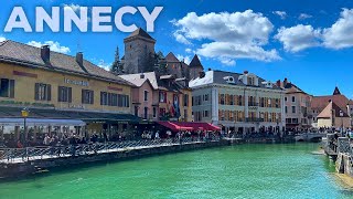 Annecy France  Walking tour 4K [upl. by Stargell]