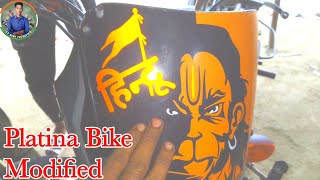 Bajaj Platina Bike Sticker Hindu Modified 🔥🔥 [upl. by Saxet]