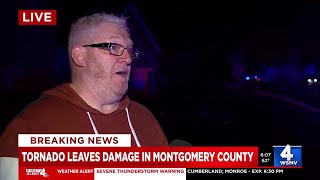 Clarksville resident describes tornado destruction [upl. by Eirollam604]