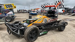 Brisca F2 Grand National Autospeed Meeting Skegness Raceway Saturday 010624 [upl. by Hselin]