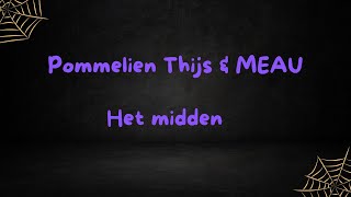 Pommelien Thijs amp Meau Het midden lyrical lyrics music beats song pop lyrics popular [upl. by Almira670]