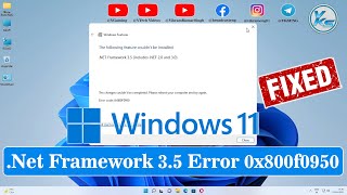 ✅ How To Fix Net Framework 35 Error 0x800f0950 in Windows 11 [upl. by Naicul411]