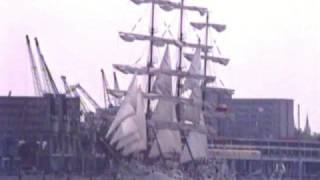 SEDOV DAR MLODZIEZYTall Sail Ships Race Antwerp 1993 [upl. by Cassiani620]