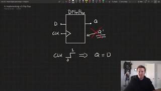 Implementing a D Flip Flop Posedge in Verilog [upl. by Yrocaj]