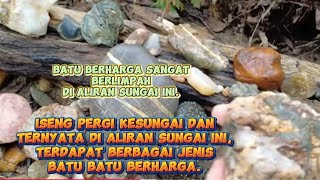 BATU CINCIN BERLIMPAH DI ALIRAN SUNGAI DALAM HUTANbatuakik [upl. by Wiles515]