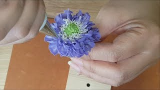 작고 달콤한 앙금플라워 스카비오사 How to make a buttercream flowers [upl. by Nihsfa]