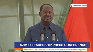 LIVE Raila Odingas EXPLOSIVE Press briefing after Ruto defended his GTOG oil deal [upl. by Yanat]