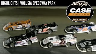 World of Outlaws CASE Late Models at Volusia Speedway Park February 17 2022  HIGHLIGHTS [upl. by Teahan]