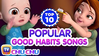 Yes Yes Go to School Song amp More  Top 10 Good Habits Songs for Kids  ChuChu TV Nursery Rhymes [upl. by Naicad]