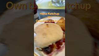 Heinz ketchup vs off brand heinz ketchup sauce foodreview [upl. by Akemej]