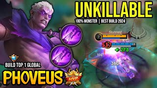 PHOVEUS BEST BUILD 2024  BUILD TOP GLOBAL PHOVEUS GAMEPLAY  MOBILE LEGENDS✓ [upl. by De943]