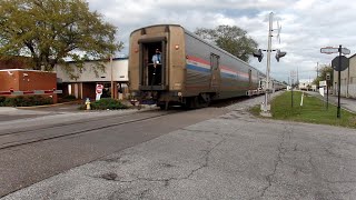 Amtrak Reverses Through Ybor City Florida [upl. by Sacha299]