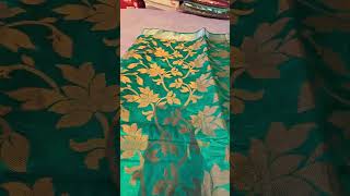 Green silk saree viral short reel trending short videos vivah sarees bakarganj 🥻 [upl. by Livi950]