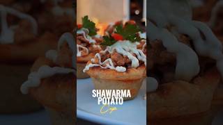 Shawarma in a potato cup  Delicious potato 🥔 shawarma  Potato shawarma cup shorts [upl. by Oicnanev428]