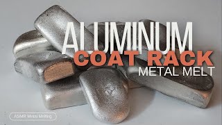 Aluminum Coat Rack Melt  ASMR Metal Melt [upl. by Abigael]