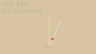 160 BPM Metronome  1 Hour Metronome 160 BPM [upl. by Bradleigh193]